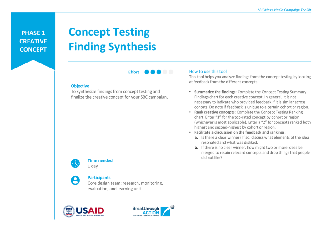Concept Testing Findings Synthesis