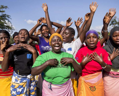 Group of young mothers gather for a session on self empowerment