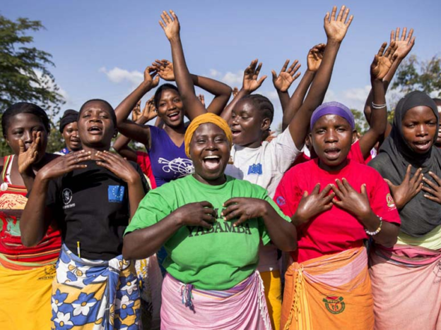 Group of young mothers gather for a session on self empowerment
