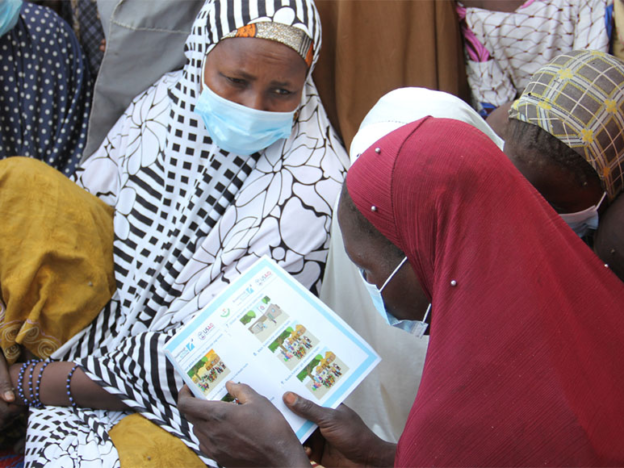 Women at a user-testing session in Niger