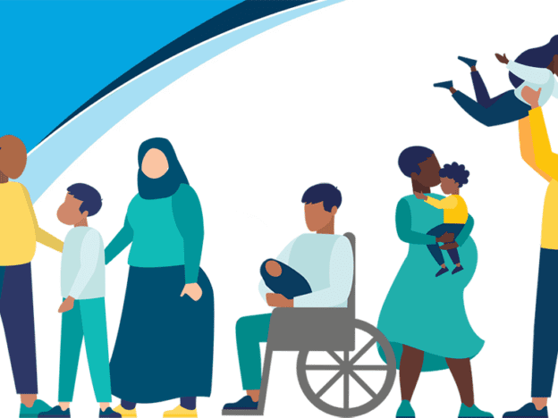Graphic of several families