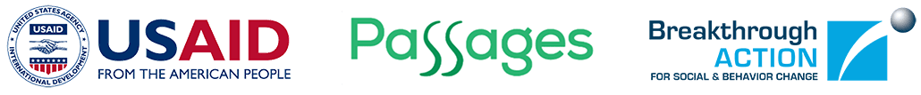 USAID/Passages/Breakthrough ACTION logos